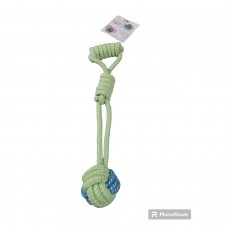 Cans TOY0010606 Tutma Saplı Lüx Halat Top Eğitim Oyuncak 40 cm